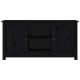 Fekete tömör fenyőfa tv-szekrény 103 x 36,5 x 52 cm Fekete tömör fenyőfa tv-szekrény 103 x 36,5 x 52 cm