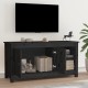 Fekete tömör fenyőfa tv-szekrény 103 x 36,5 x 52 cm Fekete tömör fenyőfa tv-szekrény 103 x 36,5 x 52 cm