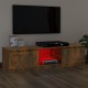Füstös tölgyszínű tv-szekrény led-ekkel 140 x 40 x 35,5 cm Füstös tölgyszínű tv-szekrény led-ekkel 140 x 40 x 35,5 cm