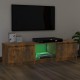 Füstös tölgyszínű tv-szekrény led-ekkel 140 x 40 x 35,5 cm Füstös tölgyszínű tv-szekrény led-ekkel 140 x 40 x 35,5 cm