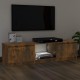 Füstös tölgyszínű tv-szekrény led-ekkel 140 x 40 x 35,5 cm Füstös tölgyszínű tv-szekrény led-ekkel 140 x 40 x 35,5 cm