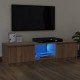 Barna tölgyszínű tv-szekrény led-ekkel 140 x 40 x 35,5 cm Barna tölgyszínű tv-szekrény led-ekkel 140 x 40 x 35,5 cm