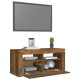 Füstös tölgyszínű tv-szekrény led-világítással 90 x 35 x 40 cm