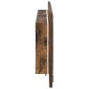 Tükör led -es lámpákkal füstölt tölgy 90 x 8,5 x 37 cm faanyag