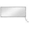 Tükör led -es lámpákkal szürke sonoma 90 x 8,5 x 37 cm faanyag