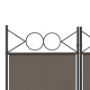 3 paneles antracitszürke szövet térelválasztó 120x200 cm