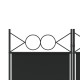 6-paneles fekete szövet térelválasztó 240 x 200 cm 6-paneles fekete szövet térelválasztó 240 x 200 cm