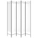 fehér 5 paneles paraván 200x220 cm szövet