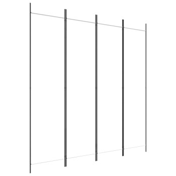 4 paneles fehér szövet térelválasztó 200 x 200 cm