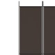 3 paneles barna szövet paraván 150x220 cm