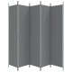 5 paneles antracitszürke szövet térelválasztó 250 x 220 cm 5 paneles antracitszürke szövet térelválasztó 250 x 220 cm