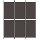 3 paneles barna szövet paraván 150 x 180 cm