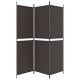 3 paneles barna szövet paraván 150 x 180 cm