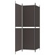 3 paneles barna szövet paraván 150 x 180 cm
