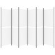 6 paneles fehér szövet térelválasztó 300x180 cm 6 paneles fehér szövet térelválasztó 300x180 cm