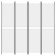 4 paneles fehér szövet térelválasztó 200 x 200 cm