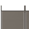 4 paneles antracitszürke szövet térelválasztó 200x200 cm