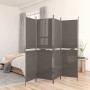 4 paneles antracitszürke szövet térelválasztó 200x200 cm