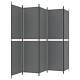5 paneles antracitszürke szövet térelválasztó 250x200 cm 5 paneles antracitszürke szövet térelválasztó 250x200 cm