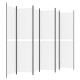 6 paneles fehér szövet térelválasztó 300x200 cm