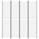 4 paneles fehér szövet térelválasztó 200x220 cm