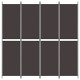 4 paneles barna szövet paraván 200x220 cm
