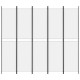 Fehér 5 paneles paraván 250x220 cm szövet
