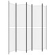Fehér 5 paneles paraván 250x220 cm szövet