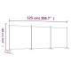 3 paneles fekete szövet térelválasztó 525x180 cm 3 paneles fekete szövet térelválasztó 525x180 cm