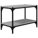 Szürke sonoma színű szerelt fa és acél tv-szekrény 60x33x41 cm Szürke sonoma színű szerelt fa és acél tv-szekrény 60x33x41 cm