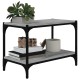 Szürke sonoma színű szerelt fa és acél tv-szekrény 60x33x41 cm Szürke sonoma színű szerelt fa és acél tv-szekrény 60x33x41 cm