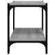 Szürke sonoma színű szerelt fa és acél tv-szekrény 60x33x41 cm Szürke sonoma színű szerelt fa és acél tv-szekrény 60x33x41 cm