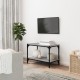 Szürke sonoma színű szerelt fa és acél tv-szekrény 60x33x41 cm Szürke sonoma színű szerelt fa és acél tv-szekrény 60x33x41 cm