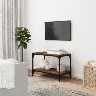 Barna tölgyszínű szerelt fa tv-szekrény 60x33x41 cm