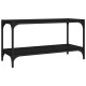 Fekete szerelt fa és acél tv-szekrény 80 x 33 x 41 cm Fekete szerelt fa és acél tv-szekrény 80 x 33 x 41 cm