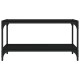 Fekete szerelt fa és acél tv-szekrény 80 x 33 x 41 cm Fekete szerelt fa és acél tv-szekrény 80 x 33 x 41 cm