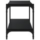 Fekete szerelt fa és acél tv-szekrény 80 x 33 x 41 cm Fekete szerelt fa és acél tv-szekrény 80 x 33 x 41 cm