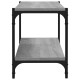 Szürke sonoma színű szerelt fa és acél tv-szekrény 80x33x41 cm Szürke sonoma színű szerelt fa és acél tv-szekrény 80x33x41 cm