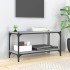 Szürke sonoma színű szerelt fa és acél tv-szekrény 80x33x41 cm