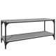 Szürke sonoma színű szerelt fa és acél tv-szekrény 100x33x41 cm