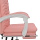 Rózsaszín műbőr dönthető irodaszék