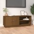 Mézbarna tömör fenyőfa tv-szekrény 105 x 34 x 40 cm
