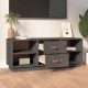 Szürke tömör fenyőfa tv-szekrény 100x34x40 cm Szürke tömör fenyőfa tv-szekrény 100x34x40 cm