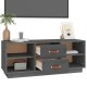 Szürke tömör fenyőfa tv-szekrény 100x34x40 cm Szürke tömör fenyőfa tv-szekrény 100x34x40 cm
