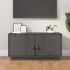 Szürke tömör fenyőfa tv-szekrény 80 x 34 x 40 cm