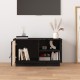 Fekete tömör fenyőfa tv-szekrény 70 x 34 x 40 cm Fekete tömör fenyőfa tv-szekrény 70 x 34 x 40 cm
