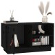Fekete tömör fenyőfa tv-szekrény 70 x 34 x 40 cm Fekete tömör fenyőfa tv-szekrény 70 x 34 x 40 cm