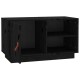 Fekete tömör fenyőfa tv-szekrény 70 x 34 x 40 cm Fekete tömör fenyőfa tv-szekrény 70 x 34 x 40 cm