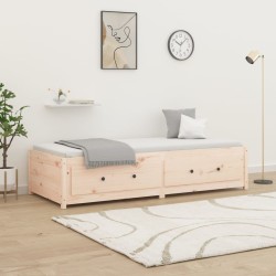 2ft6 small single tömör fenyőfa nappali ágy 75x190 cm