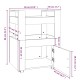 Betonszürke szerelt fa konyhai-kocsi 60 x 45 x 80 cm Betonszürke szerelt fa konyhai-kocsi 60 x 45 x 80 cm